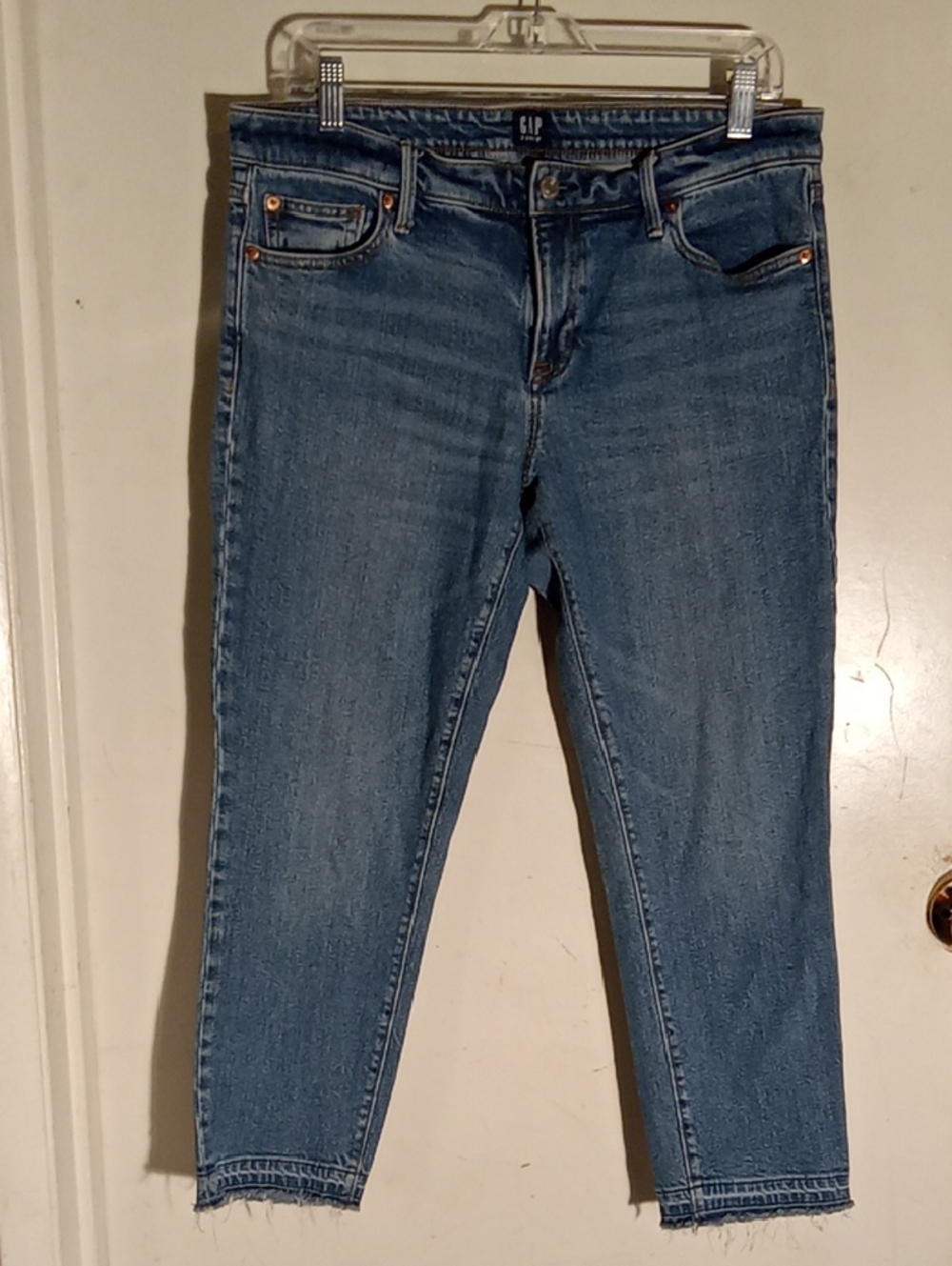 Women's Gap Jeans Good Stretch Leg In Seam 24" Blue